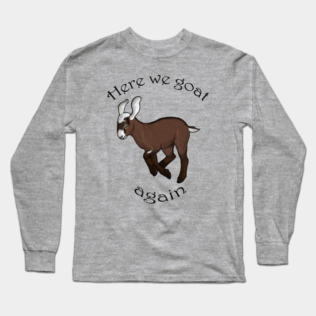 Nubian Goat Long Sleeve T-Shirt by Khalico